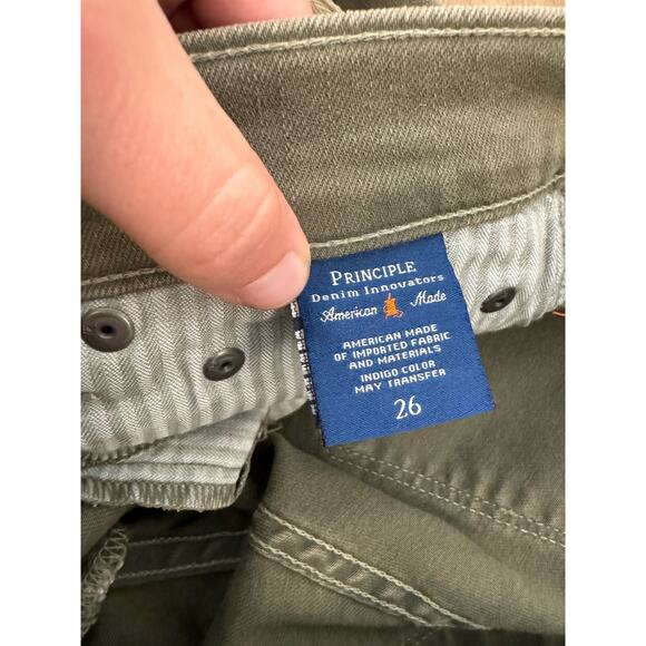 Principle Denim Innovators Green Denim Sz 26 - Picture 4 of 4